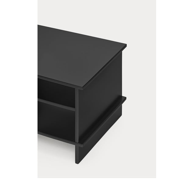 Черно нощно шкафче с рафтове Inari – Teulat-image-4