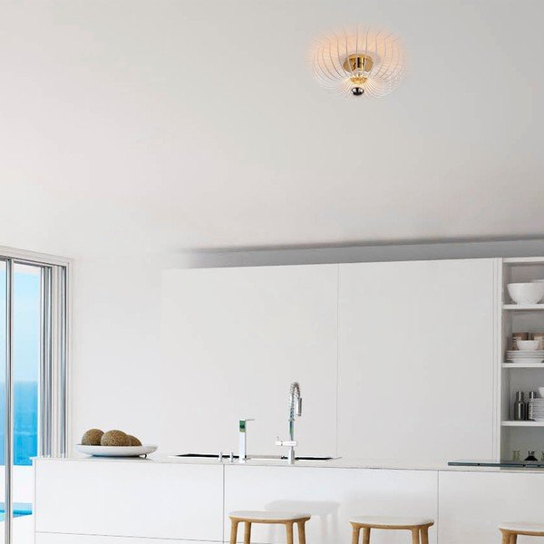 Бяло осветително тяло за таван ø 36 cm Aspendos – Opviq lights-image-2