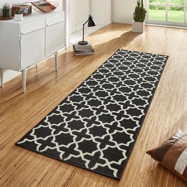 Черно-бяла пътека, 80 x 200 cm Basic Glam - Hanse Home-image-1