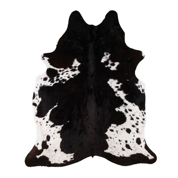 Черно-бяла естествена кравешка кожа Nero Creamy, 193 x 170 cm - Arctic Fur