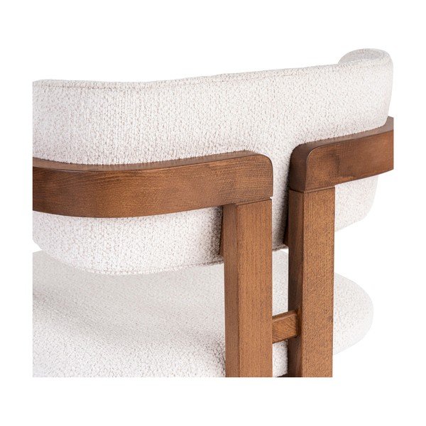 Бял трапезен стол с подлакътници Toscana – Kalune Design-image-4