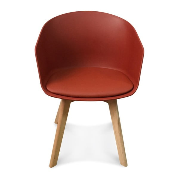 Sada 2 červených židlí Opjet Paris Scandinave