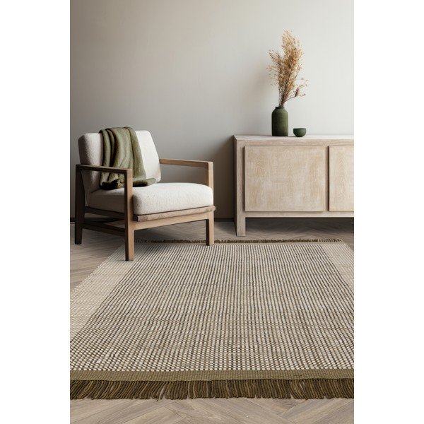 Светлокафяв ръчно изработен вълнен килим 200x290 cm Avalon – Asiatic Carpets-image-2