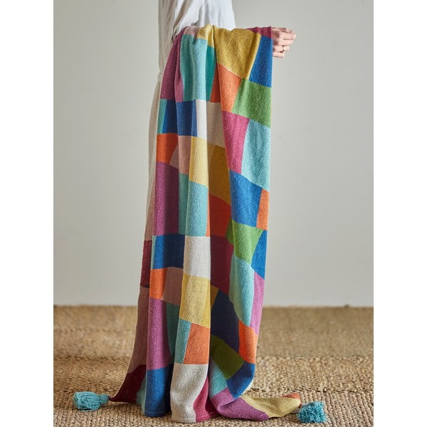 Бебешко одеяло от рециклиран памук 130x160 cm Colorine – Bloomingville Mini-image-1