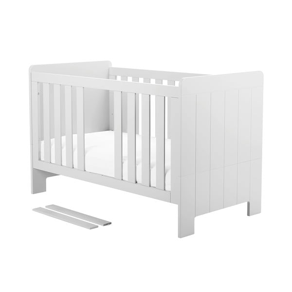 Бяла променлива детска кошара , 140 x 70 cm Calmo - Pinio-image-3