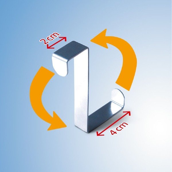 Комплект от 6 куки над вратата на Hookie - Wenko-image-3