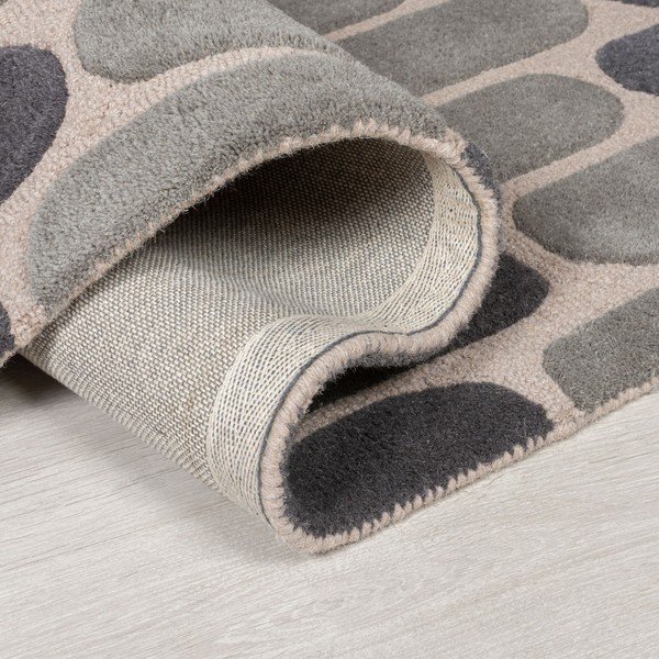 Сив вълнен килим , 160 x 230 cm Fossil - Flair Rugs-image-1