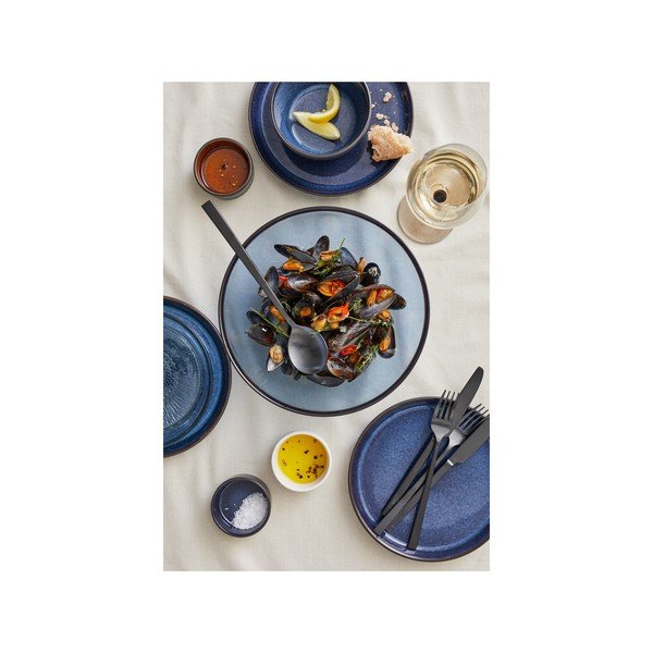 Черна/синя глинена чиния ø 27 cm Gastro Dark Blue/Black – Bitz-image-2