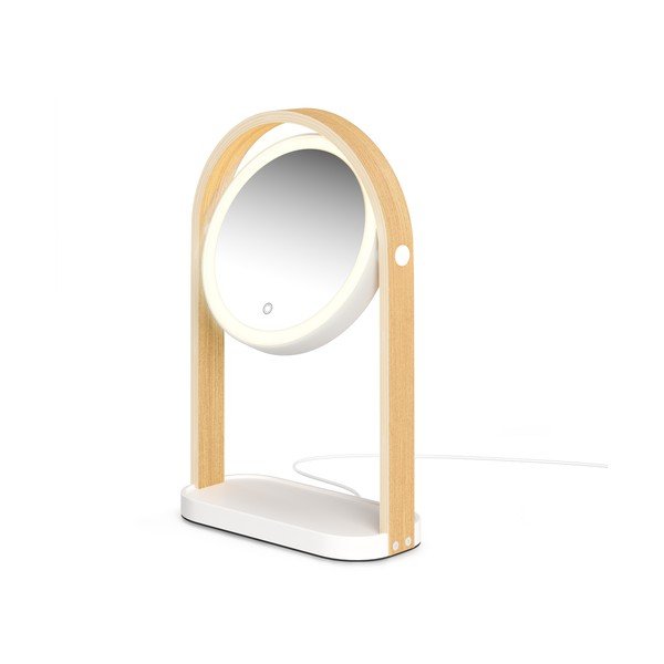 Козметично огледало масивно дърво (увеличение 10x) 12x38 cm Bellwood – Umbra