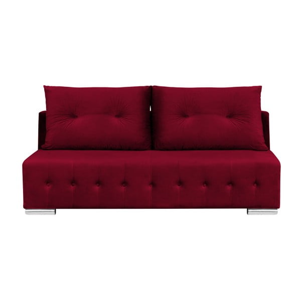 Тъмночервен разтегателен диван с място за съхранение Robert, 195 cm - Melart