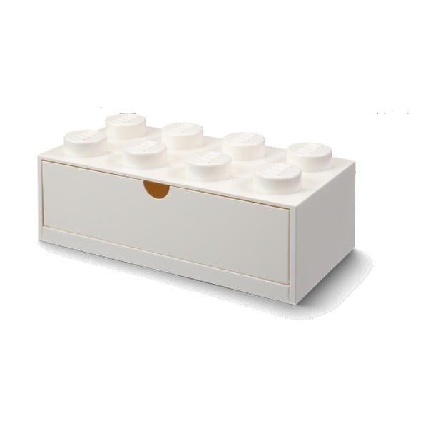 Бяла кутия за бюро с чекмедже Brick - LEGO®