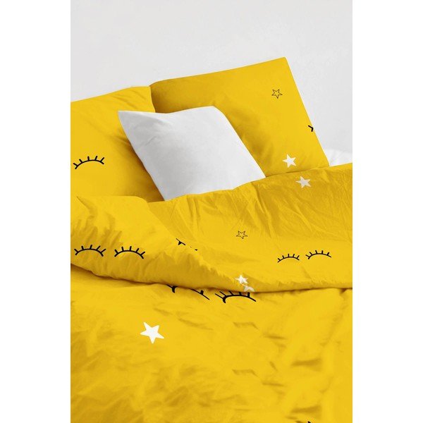 Жълто единично  детско спално бельо 140x200 cm Dide – Mijolnir-image-2