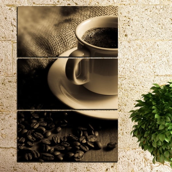 3dílný obraz Šálek kávy