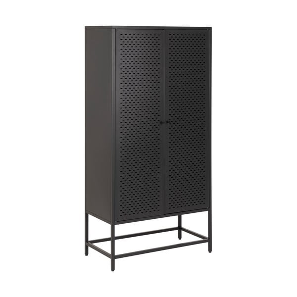 Черен метален гардероб 80x160 cm Newcastle – Actona-image-2