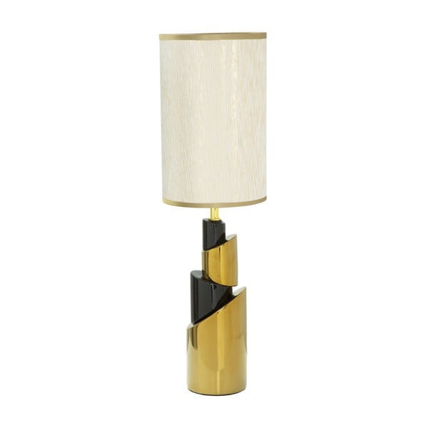 Бяла настолна лампа с дизайн на златна кула - Mauro Ferretti