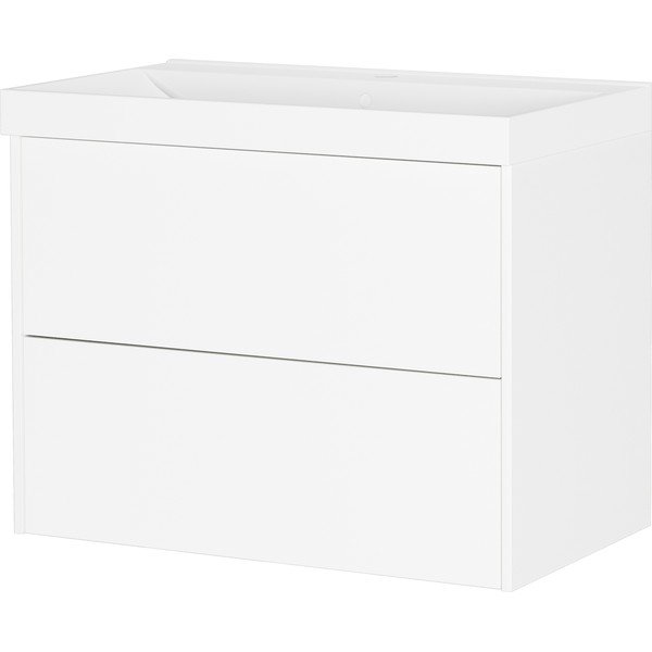 Бял матов стенен шкаф за мивка 81x65 cm Bodera – Germania