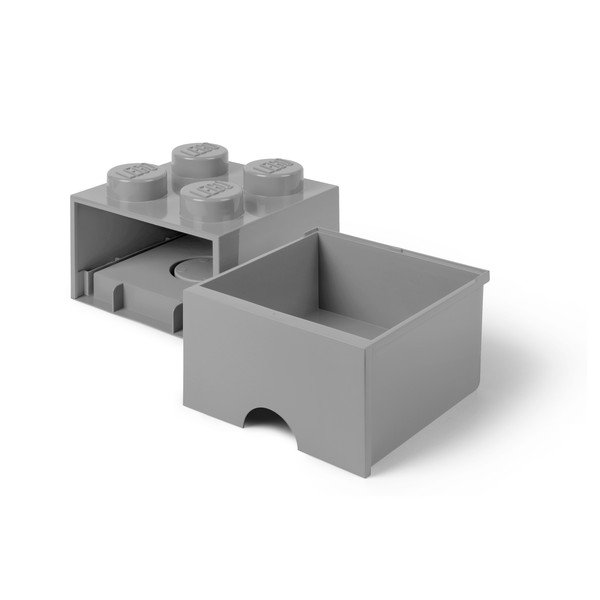 Сива квадратна кутия за съхранение - LEGO®-image-2