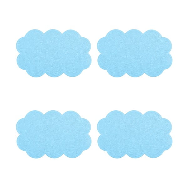 Детски противоплъзгащи подложки за вани в комплект от 4 бр. 9x14,5 cm Nuages – MSV