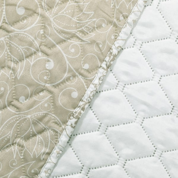 Бежова двустранна покривка за легло от микрофибър , 240 x 260 cm Alhambra - DecoKing-image-4