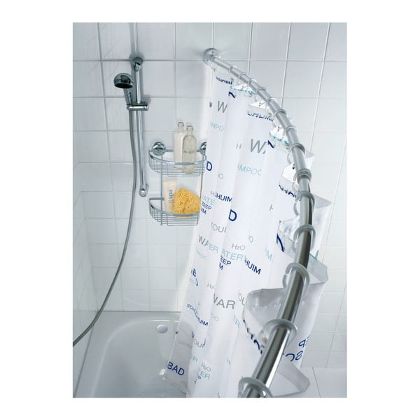 Телескопична конзола в сребристо за завеса за душ - Wenko-image-3