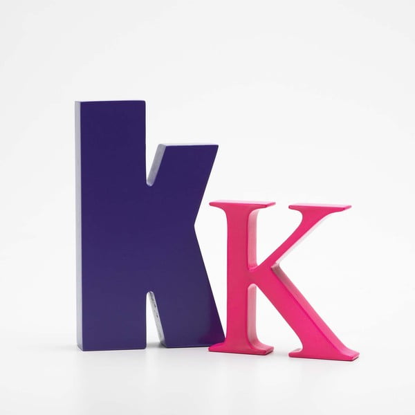 Malé "k" 13x8 cm, fialová