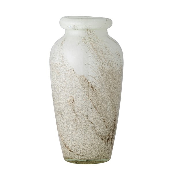 Бяла стъклена ваза Lenore - Bloomingville-image-2