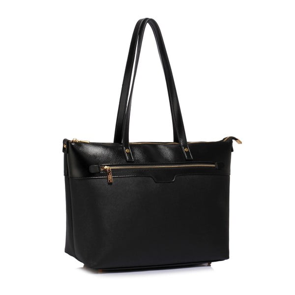 Černá kabelka z eko kůže L&S Bags Grab