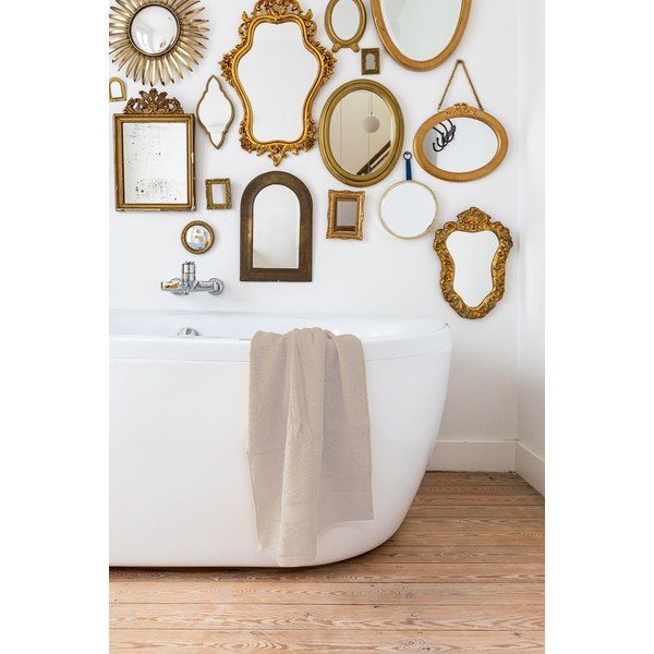 Пясъчнокафява кърпа , 50 x 100 cm - Tiseco Home Studio-image-1