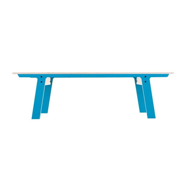 Modrá lavice na sezení rform Slim 01, délka 165 cm
