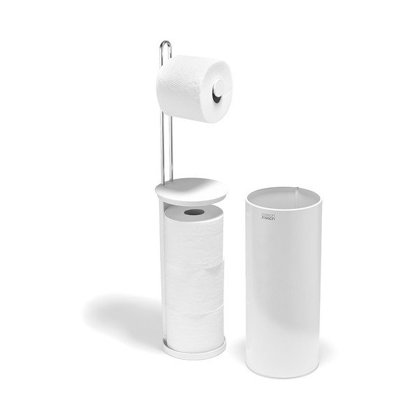 Бяла пластмасова поставка за тоалетна хартия EasyStore – Joseph Joseph-image-3