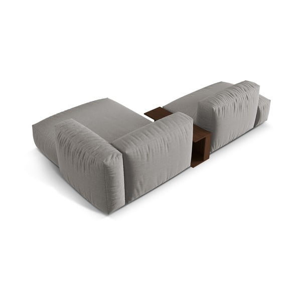 Светлосив модулен ъглов диван (десен ъгъл) Martina – Micadoni Home-image-3