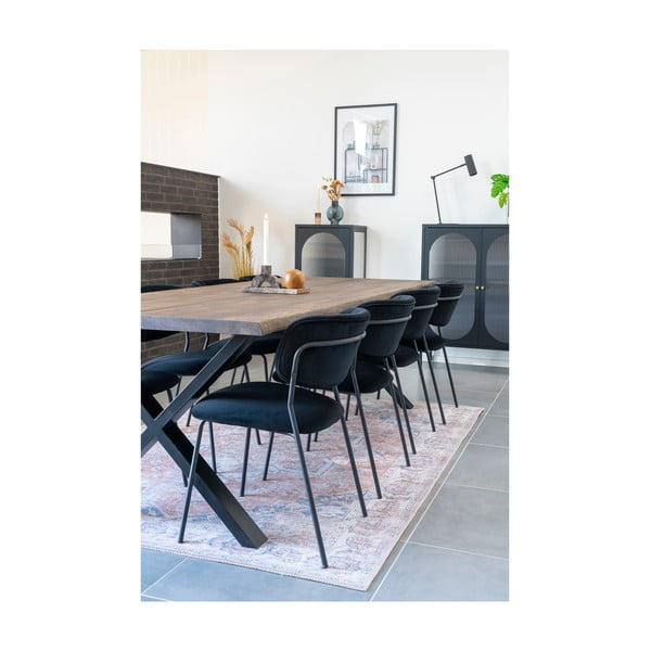 Трапезна маса с дъбова дървена плоскост 95x240 cm Toulon – House Nordic-image-2