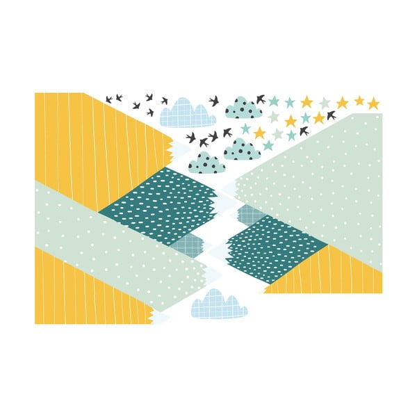 Стикер за стена Giant Kid Стикер Скандинавски планини Ziska - Ambiance-image-1