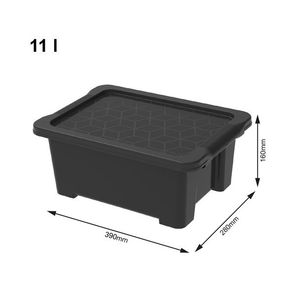 Пластмасова кутия за съхранение с капак Evo Easy - Rotho-image-1