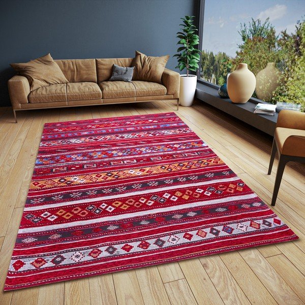 Килим в цвят бордо 75x150 cm Yara - Hanse Home-image-1