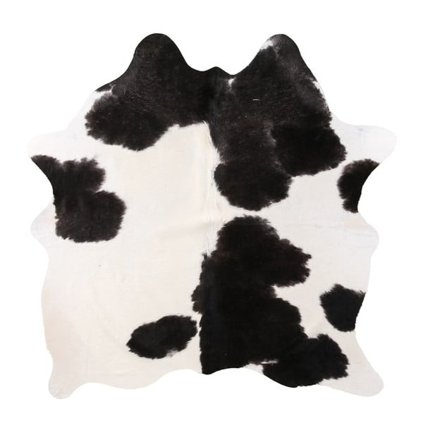 Черно-бяла естествена кравешка кожа Nero Creamy, 142 x 186 cm - Arctic Fur
