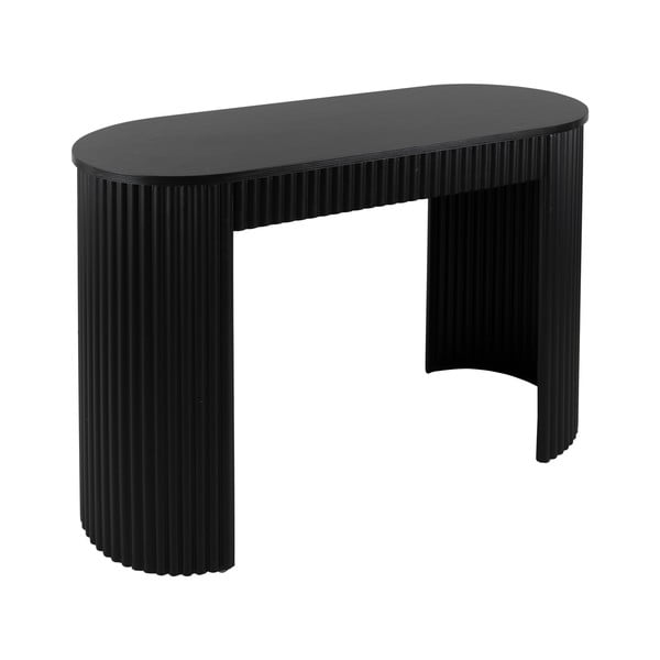 Черна метална конзолна маса 40x100 cm Estriado  – Leitmotiv-image-1