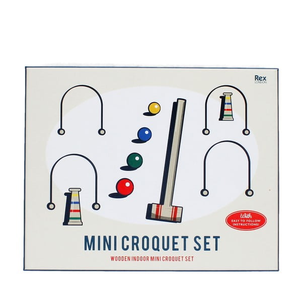 Крокет на маса Mini Croquet Set – Rex London-image-2