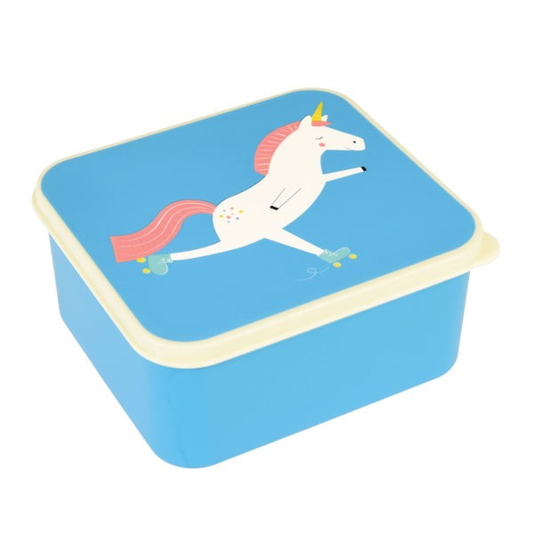 Синя кутия за закуски с еднорог Magical Unicorn - Rex London