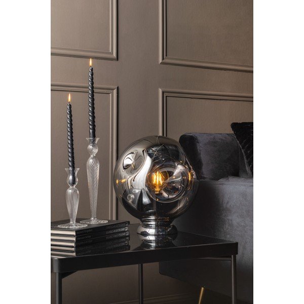 Стъклен свещник, височина 17 cm Swirl - PT LIVING-image-1