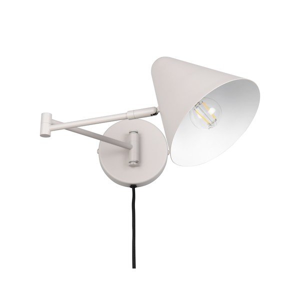 Стенна лампа с огъваща се структура за контакт в цвят слонова кост ø 15 cm Cosima – Trio-image-4