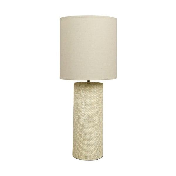 Кремаво-бяла керамична настолна лампа Coastal, височина 70 cm - Santiago Pons