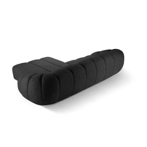 Черен ъглов диван (десен ъгъл) Diana – Micadoni -image-3