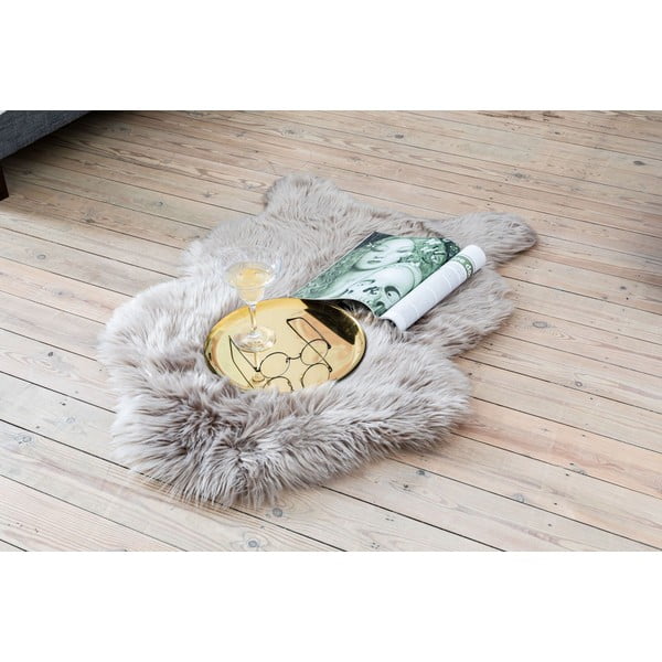 Синя изкуствена кожа Овча кожа, 60 x 90 cm - Tiseco Home Studio-image-2