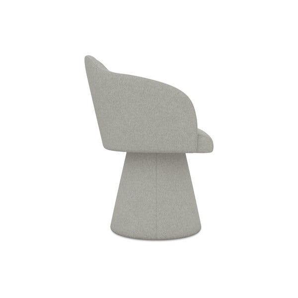 Светлосив тапициран трапезен стол Kanoa – Makamii-image-2