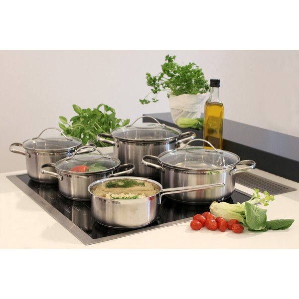 Комплект съдове за готвене от неръждаема стомана 9 бр Horizon - ELO-image-1