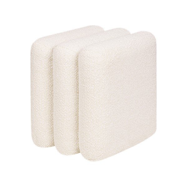 Бежова табуретка от прежда с примки от букле Radd – noo.ma