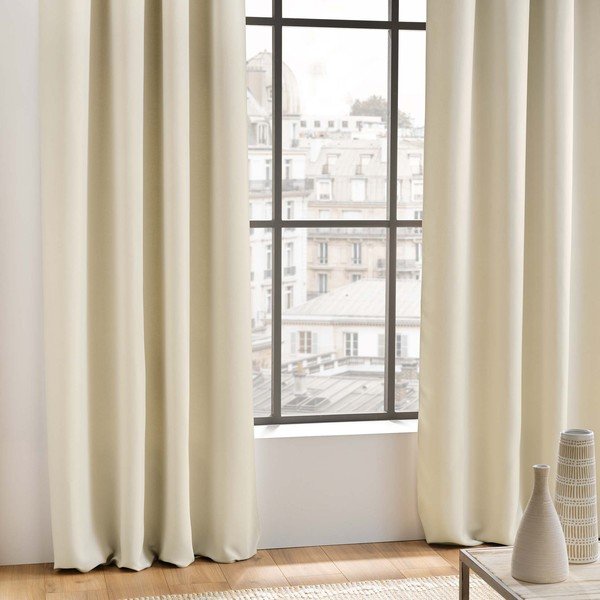 Кремаво затъмняващо перде 135x240 cm Occult – douceur d'intérieur-image-1