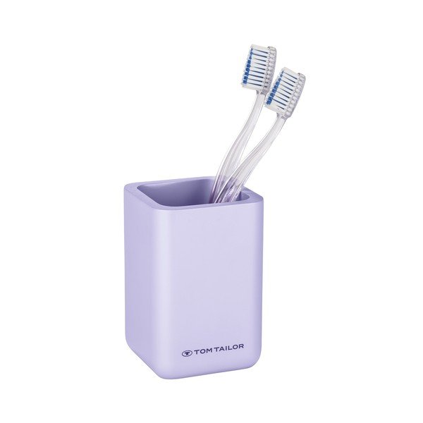 Лилава чаша за четки за зъби от полиресин Tom Tailor T-Rounded – Wenko-image-4