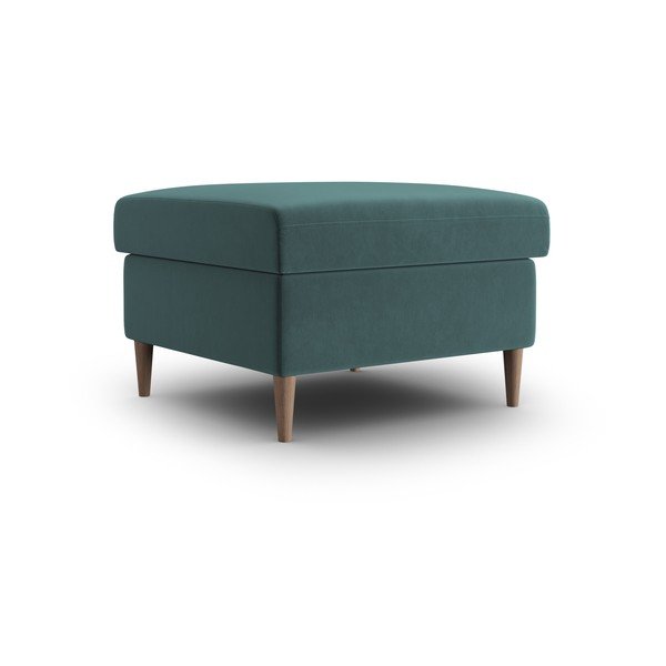 Кадифена табуретка  в петролен цвят Kyoto – Cosmopolitan Design-image-1